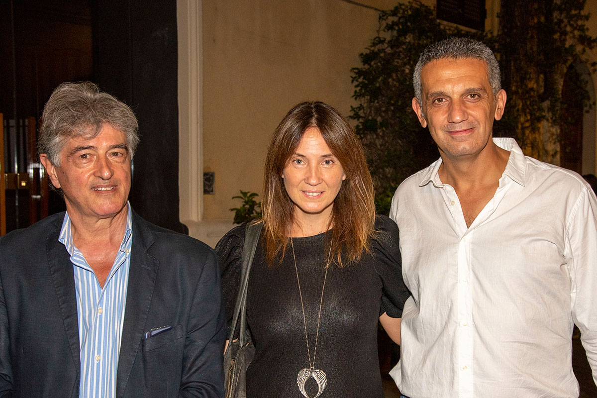 Nino Argentati con Mario Salvo e Francesca Reger
