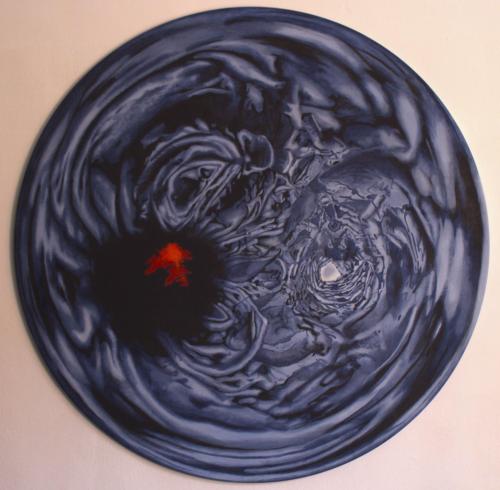 Pittura - 001 - Gisella-Abbate - Ignavi-delli-angeli-che-non-furon-ribelli - -80-cm-diametro - Olio-su-tela-tonda