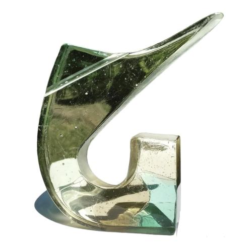 Scultura - 317 - Pablo-Emilio-Infantino - Il-ballerino-di-Pisa - 200x230-cm - Vidrio-bullseye-artistico-metodo-casting