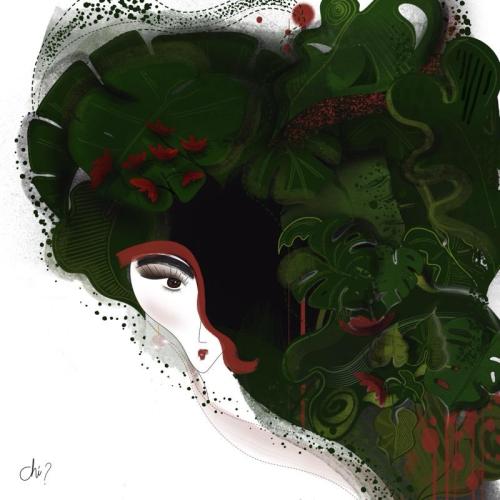 Arte Digitale - Patera Francesca - Chi - Oggi - 70x70 cm - Opera originale in pittura digitale realizzata con Procreate
