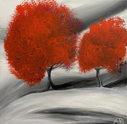 Pittura - Bengu Amazona - Mi perdo qui - 50x50 cm - Acrilico su tela