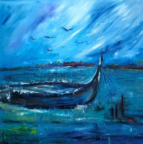 Pittura - Rada Loredana - Silence - 80x80 cm - Oil painting