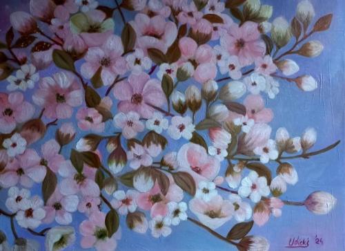 Pittura - Udicki Vesna - Sinfonía de primavera - 80x60 cm - Óleo sobre lienzo