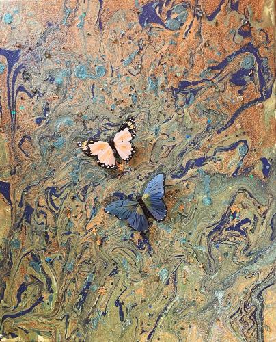 107 Chiara-Daldini Mi-sciolgo-per-te Spatola-e-decorata-con-glitters-e-farfalle-sintetiche 50x40-cm