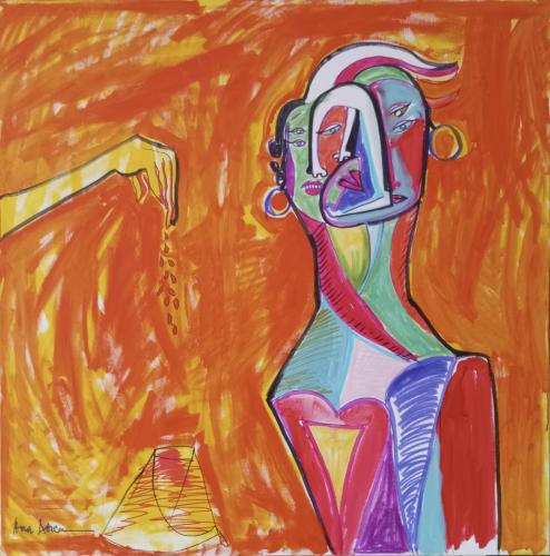 127 Ana-Dorcu El-tributo- Acrilicos-sobre-lienzo- 90x90-cm