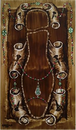 173 Erasmo-Huerta Noche-Con-Diamantes- Tecnica-mixta-sobre-soporte-ceramico 40x30-cm