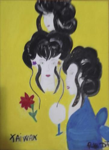 344 Dolores-Paola-Ruffo Geishe Acrilici-pastelli-e-matite 35x40-cm