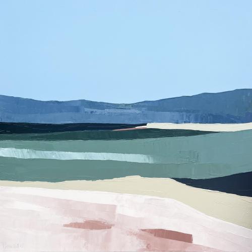 Pittura - 050 - Constance-Baudot - Serie-Horizon - 80x80-cm - Acrylique