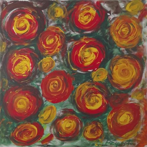 Pittura - 228 - Pina-Esposito - Vortici - 50x50-cm - Acrilico-su-tela