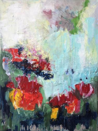 Pittura - 336 - Anette-Kraemer - Sensazioni-floreali - 60x80-cm - Acrilico-su-tela