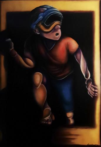 Pittura - 349 - Olivier-Lambinet - Dans-quoi-mettons-nous-les-pieds - 150x220-cm - Huile-sur-bois