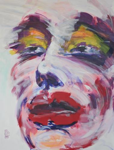 Pittura - 542 - Eric-Raffy - Lextase-de-lentre-deux - 89x115-cm - Acrylic-on-canvas