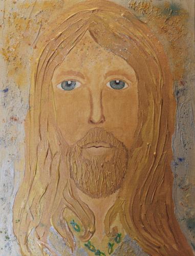 Pittura - 585 - Astrid-Lea-Miriam-Scala - Gesu-di-Astrid - 40x50-cm - Colori-acrilici