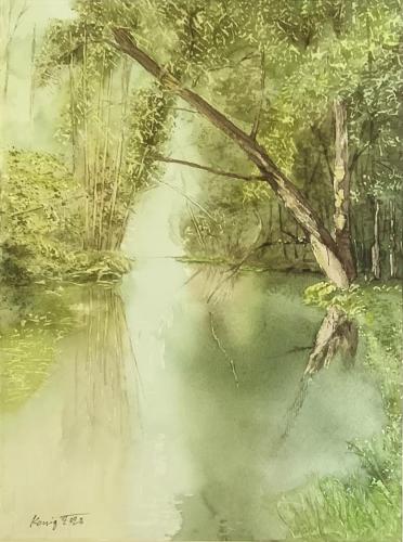 Pittura - 625 - Ivica-Stojanovic-Konig - Tree - 30x40-cm - Watercolor