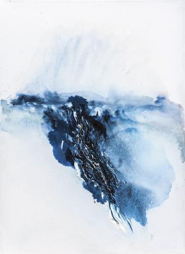 Pittura - 640 - Gabriella-Tornotti - Vortex-Caravel-Jellyfish- - 65x95-cm - Acquarello-e-stucco