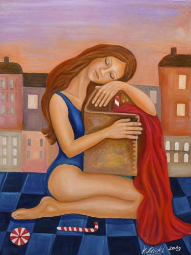Pittura - 650 - Vesna-Udicki - Nostalgia - 60x80-cm - Oleo-sobre-lienzo