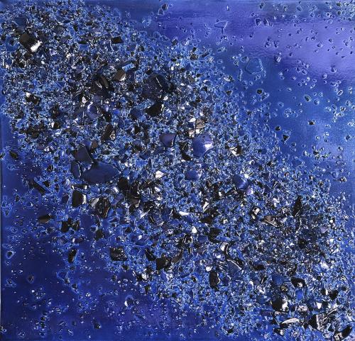 Pittura - 669 - Sergio-Villa - Oltre-il-blu - 103x103-cm