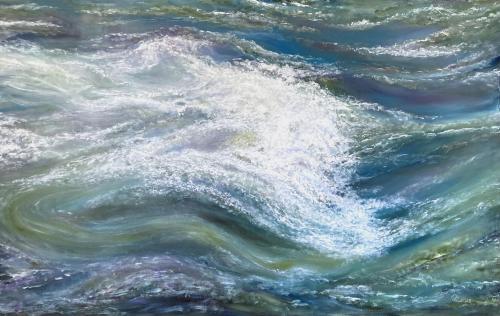 Pittura - 676 - Dagmar-Wankowski - The-flow-of-all-Life - 85x60-cm - Acrylic-on-Board