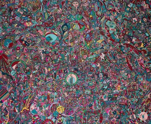 Pittura - Geldner-Anika - 0068 - High-Energy - Acryl-auf-Leinwand - 95x115-cm