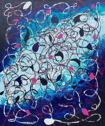 Pittura - Jogan-Vesna - 0780 - Dance-with-the-sea - Acrilico-su-tela - 120x100-cm