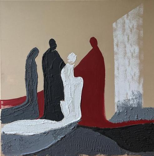 Pittura - Kadra-Valeria - 0088 - Sans-titre - Peinture-acrylique sable - 70x70-cm