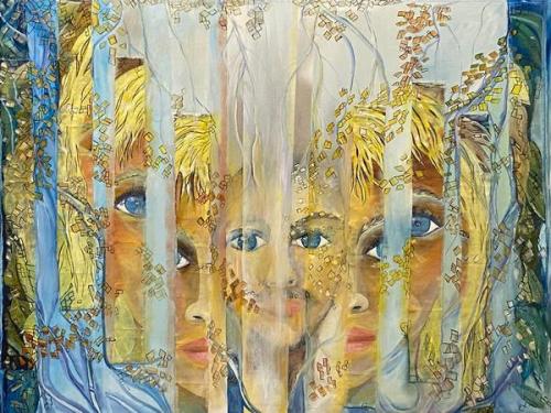 Pittura - Krujowski-Ana-Monica - 0095 - Transformacion-Imaginada-II - Collage-oleo - 100x79-cm