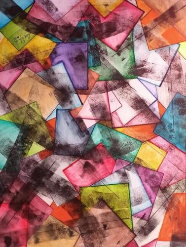 Pittura - Pafundi-Lucia - 0803 - Assonanze - Acquerello-su-tela - 80x60-cm