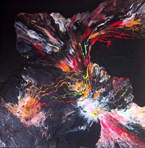 Pittura - Trotta-Maria-Assunta - 0914 - La-stretta-della-vita - Acrilico-su-tela - 40x40-cm