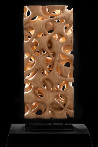 Scultura - Tzanoudakis-Andreas - 0440 - Neurons - Wood-chestnut-of-mount-Olympus - 70x30x20-cm