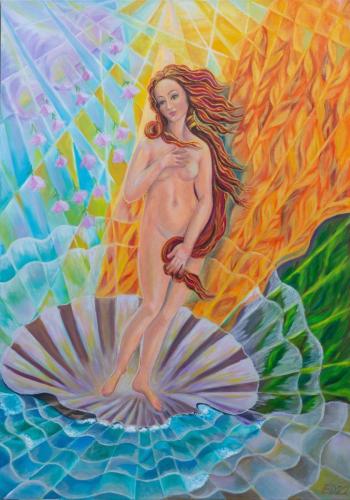 068-Dunaeva-Elena-La-nascita-dellAmore-Olio-su-tela-70x100-cm