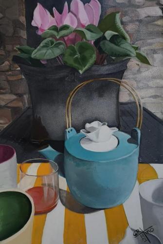 100-Gritti-Morlacchi-Mariapace-Lora-del-the-in-giardino-Olio-su-tela-60x40-cm