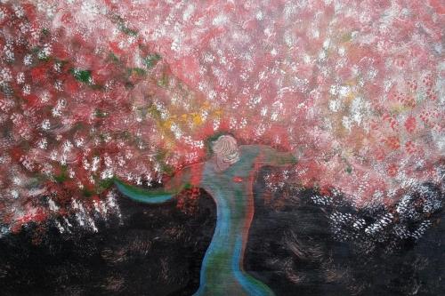 147-Piras-Valeria-The-tree-of-love-Acrilico-su-tela-100x80-cm