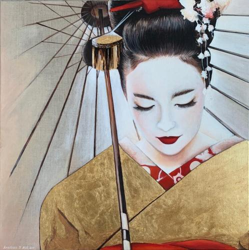 208-Yanchuk-Anastasia-Japanese-Charm-Tecnica-mista-60x60x3.5-cm