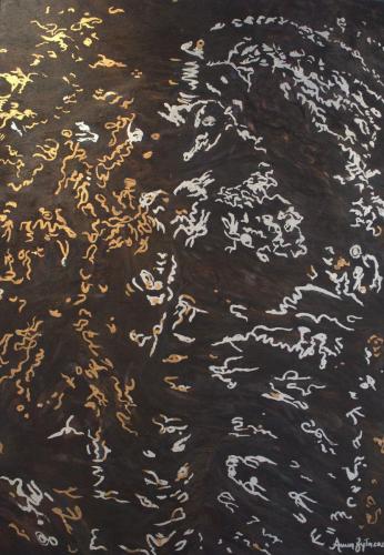 214-Zyla-Anna-Stati-danimo-veneziani-dal-ciclo-Energia-della-luce-e-dellacqua-Acrilico-lamina-argento-su-tela-100x70-cm