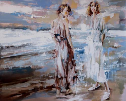 278-Abbondanzia-Monica-Voice-in-the-sea-Acrilico-e-olio-su-tela-150x120-cm