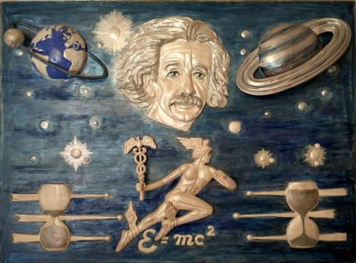 261-Busdon-Duilio-Genius-Dreams-and-Universe-Bassorilievo-t.m.su-tavola-in-cornice-70x90-cm