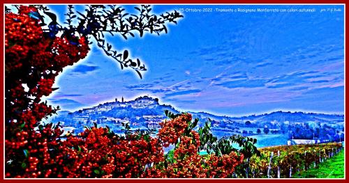 011 - Bollo-Pier-Giuseppe - Tramonto-a-Rosignano-Monferrato-con-colori-autunnali- - 150x80-cm - Fotografia-montata-su-un-pannello-retroillumonato-da-led