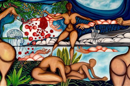 VideoEsposizione - Pittura - Alessandra-Ceolato - 256 - La-Forza-Dell equilibrio - Olio-su-tela - 150x100-cm