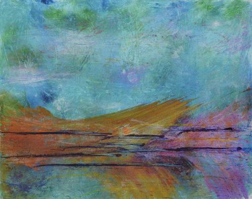 VideoEsposizione - Pittura - Anna-Bianco-Abfreedombycolor - 238 - Colori-al-crepuscolo - Acrilico-su-tela - 50.5x40.5-cm