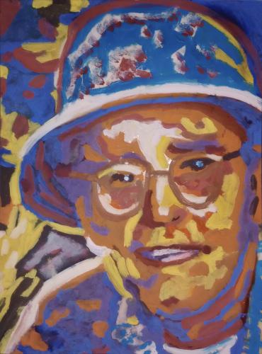 VideoEsposizione - Pittura - Iain-Jackson - 274 - Henry-Fonda-Portrait - Painting-in-expressive-contemporary-style - 42x59.4-cm