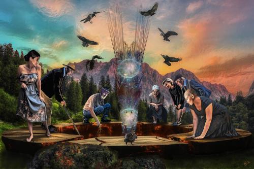 VideoEsposizione - Arte-Digitale - Hans-Batschauer - 021 - Das-Loch - Digital-auf-Fine-Art-Aludibond - 120x80-cm