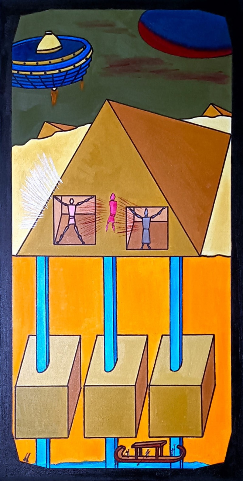 Giza.... lo scopo by Gumina Salvatore (Sotir) | painting, contemporary art, TSBarcellona26