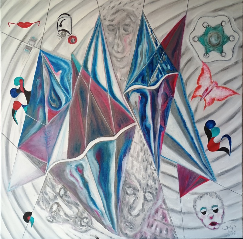 La fine delle pagliacciate by Tamás Kiss | painting, contemporary art, TSBarcellona26