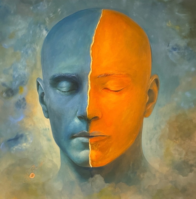 Equilibrio del paradosso by Bevilacqua Giuseppe | painting, contemporary art, TSBarcellona26