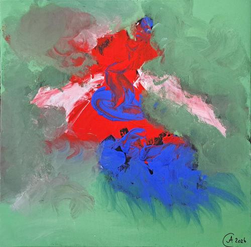 Cherciu-Alexandra- - 196 - The-Dervish-Dance - 50x50-cm - Tempera