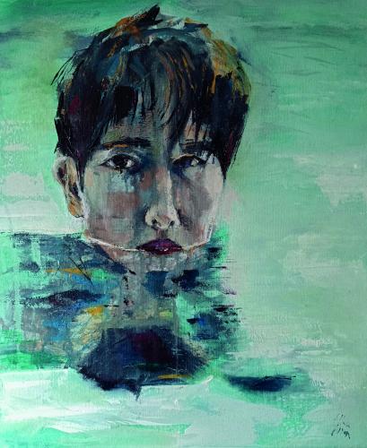 Essen-Ellen- - 475 - Dip-in - 50x60-cm - Oil-acryl-on-canvas