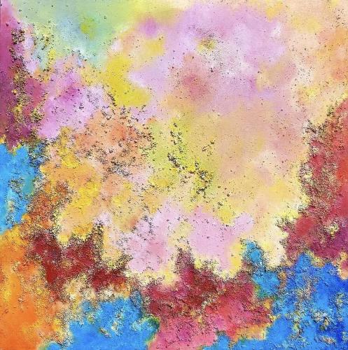 Fernandez-Rebollo-Julia-ARTangelus - 587 - Feminine-Power - 100x100-cm - Acrilico