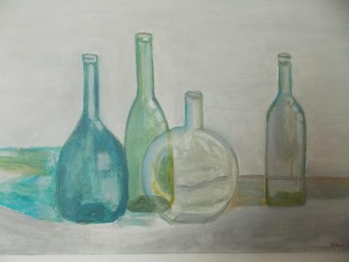 Ferrari-Sandro- - 449 - Bottiglie - 80x60-cm - Olio-su-tela