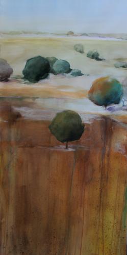 Garcia-Esperanza- - 268 - Bosc-Oniric-2 - 50x100-cm - Tecnica-mixta-sobre-papel-Arches-300gr