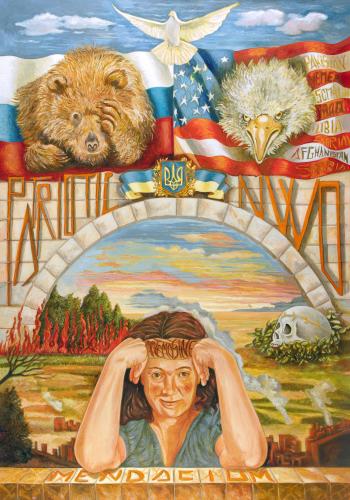 Genovese-Rossella- - 092 - Mendacium - 90x130-cm - Olio-su-tela